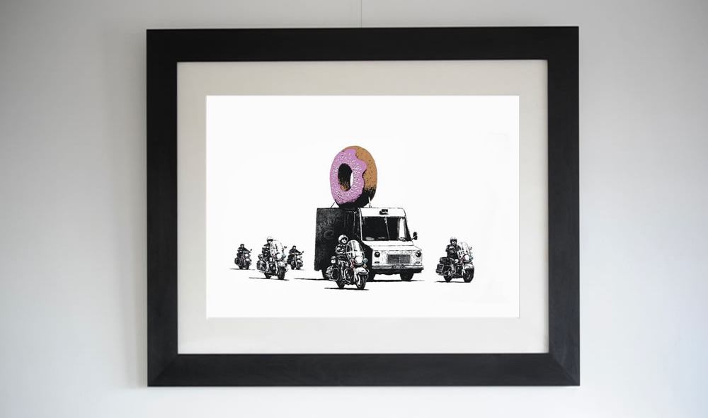 バンクシー Donut Strawberry COA付き 本物のBanksy作品を販売 ー