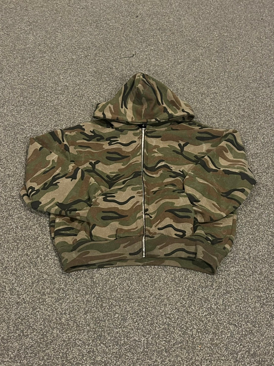 ボックスシルエット・カモフラージュジップパーカー MI-07