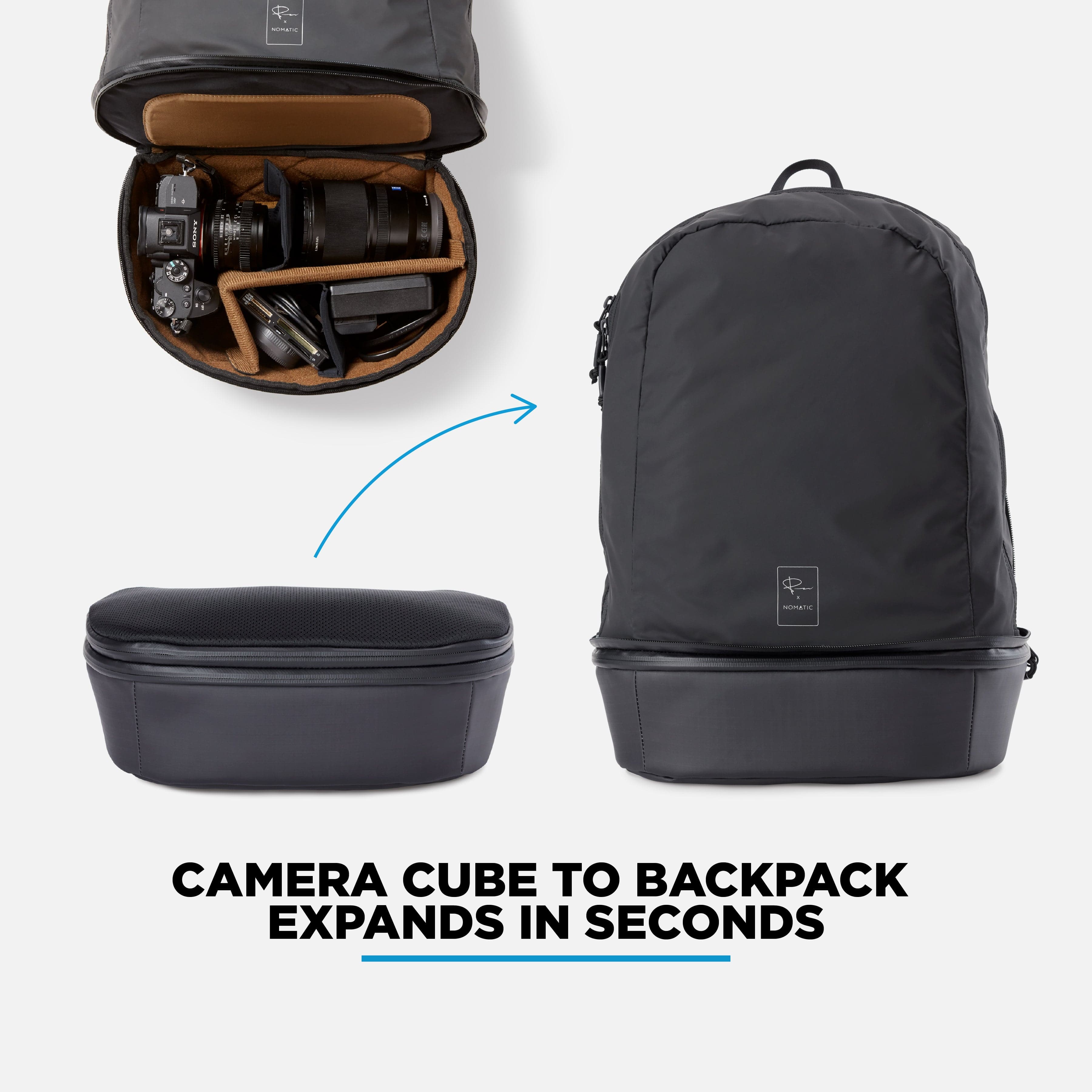 McKinnon Camera Cube Pack 21L – Convertible Camera Backpack | NOMATIC