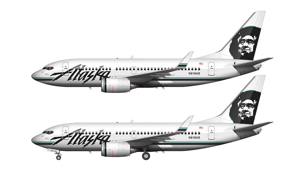 希少】Alaska Airlines B737 1/400 旧ロゴ www.JetCollector.com