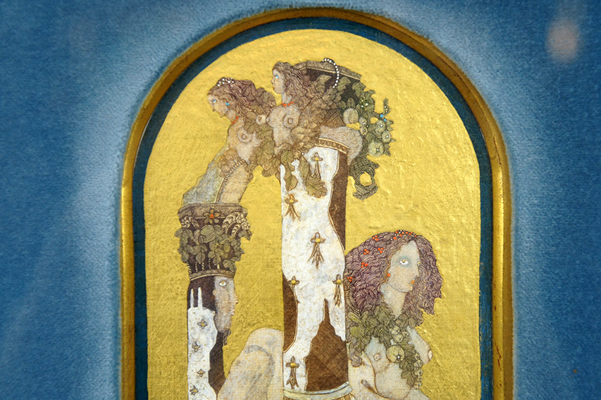 山下清澄版画額「バロック風庭園」 | Natsume Books