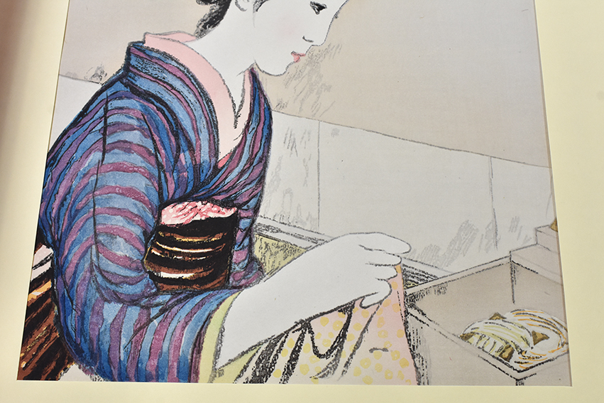竹久夢二版画「女十題 産衣」 | Natsume Books