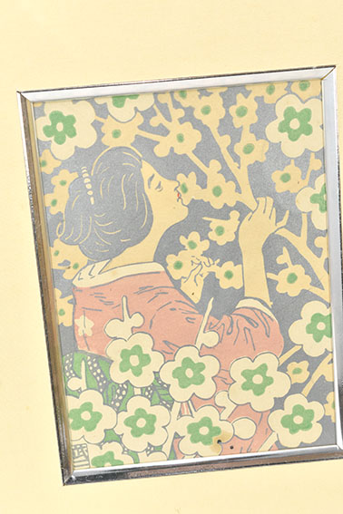 藤島武二版画額「梅の香り」 | Natsume Books