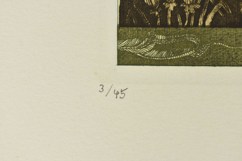 山下清澄版画「想像の様な女達XI」 | Natsume Books