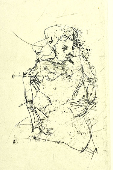 池田満寿夫版画「女友達「萩原葉子の肖像」」 | Natsume Books