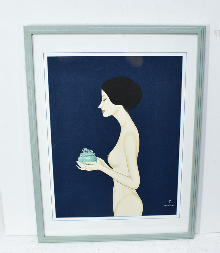 高沢圭一版画額「香を焚く女」 | Natsume Books