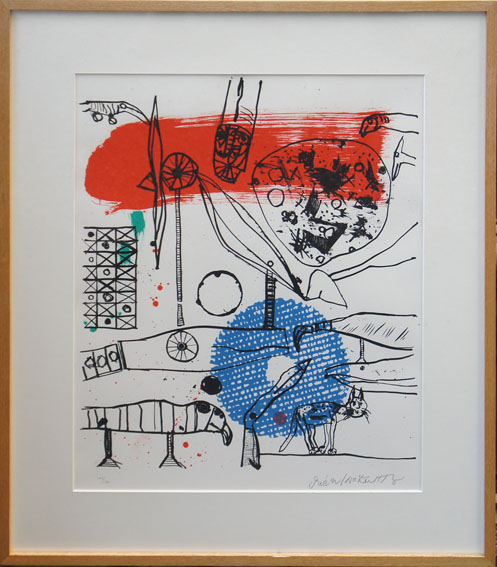 Genichiro Inokuma / 猪熊弦一郎版画額「猫との関係」 | Natsume Books