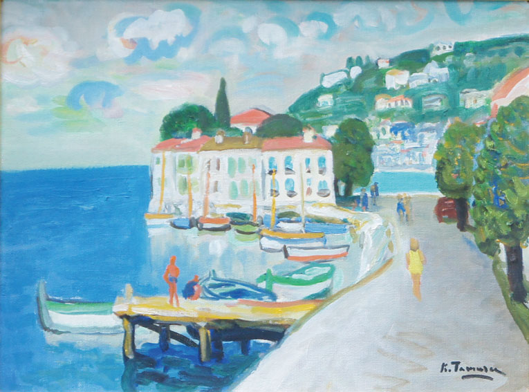 田村孝之介画額「南仏風景」 / | Natsume Books