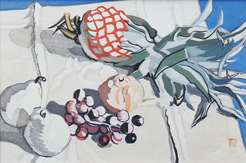 Sotaro Yasui / 安井曽太郎版画額「果物」 | Natsume Books