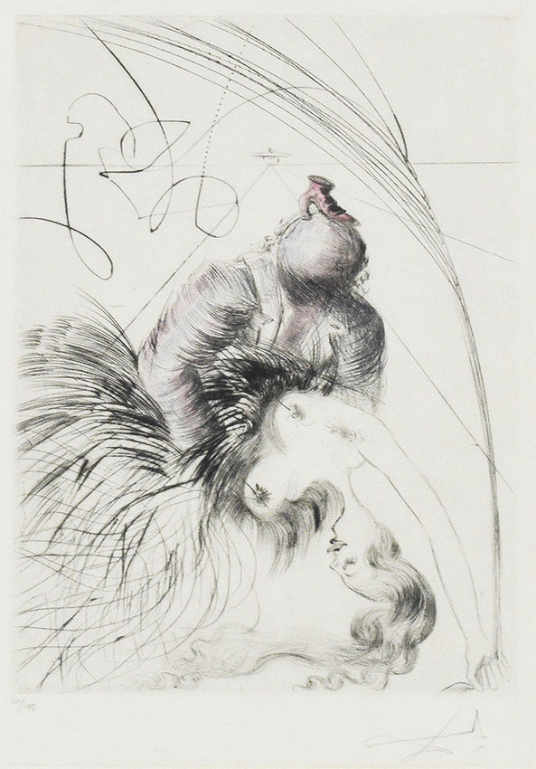 サルバドール・ダリ版画額「毛皮のヴィーナス No.5」 | Natsume Books