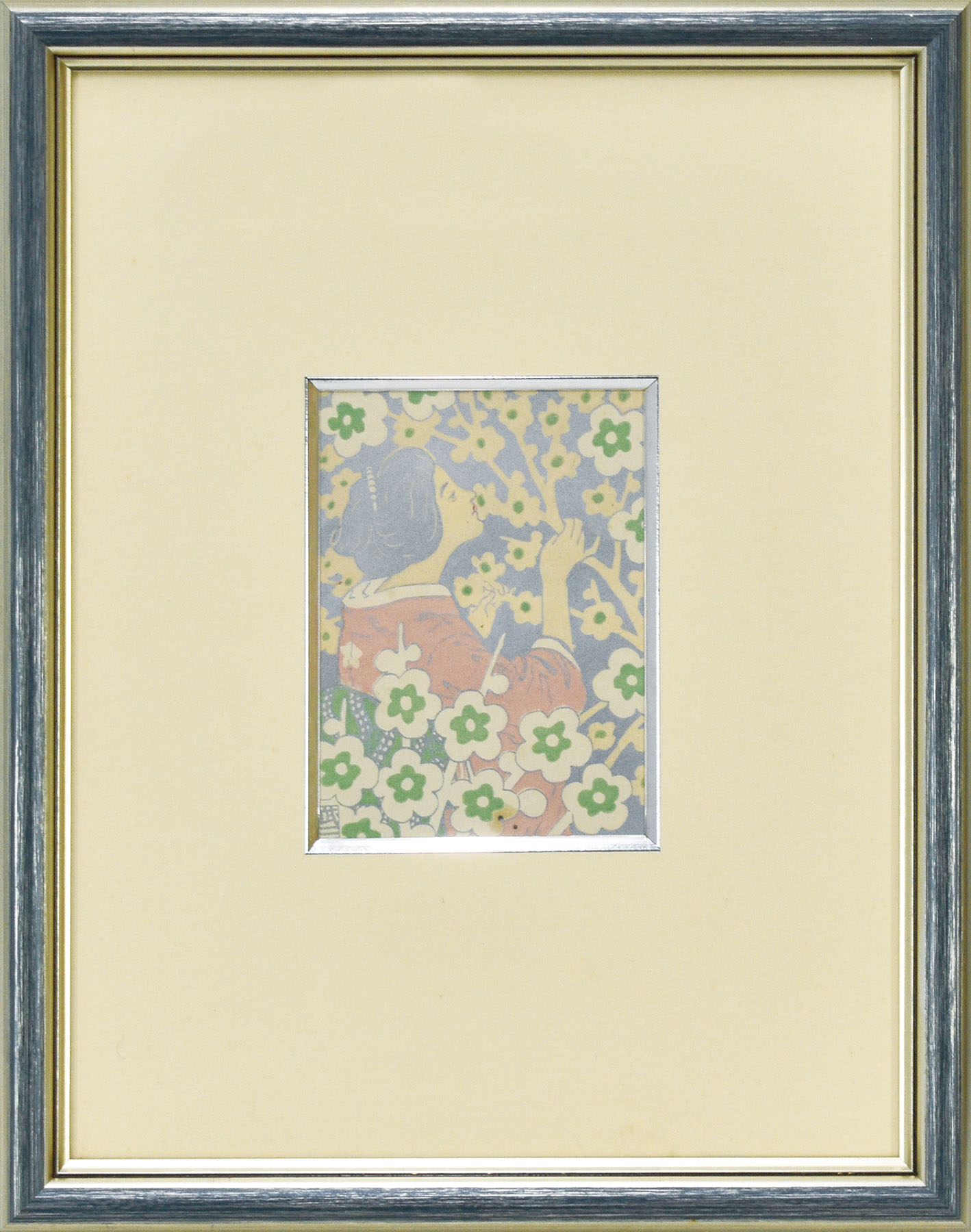 藤島武二版画額「梅の香り」 | Natsume Books