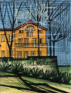 ベルナール・ビュッフェ版画額「Le Sumo（相撲）」 / Bernard Buffet