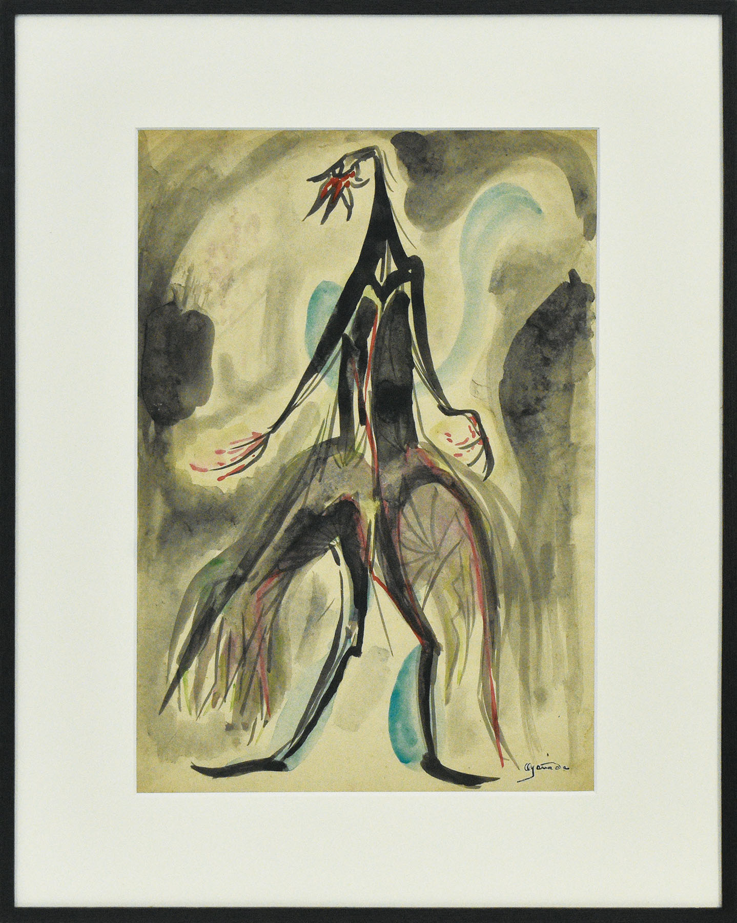 小山田二郎画額「鳥女」 | Natsume Books