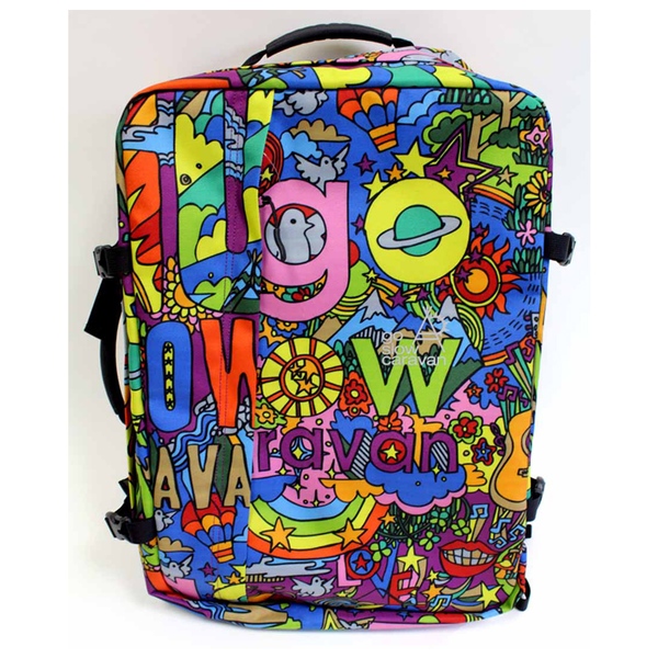 ゴー スロー キャラバン(go slow caravan) 総柄3WAYトラベルバック