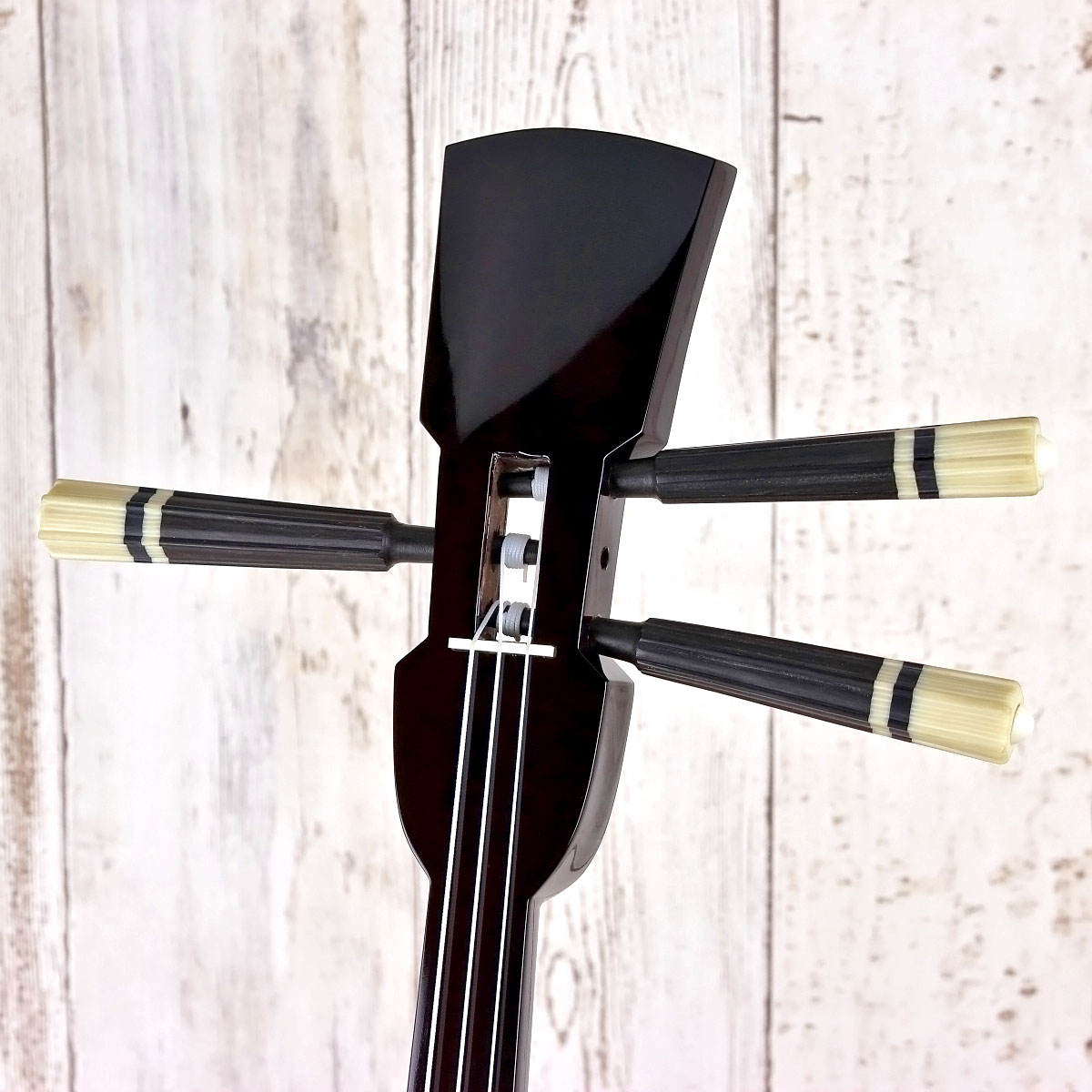 逸品三線】久場春殿型【縞黒檀】本張り三線｜三線専門店ナビィ三線