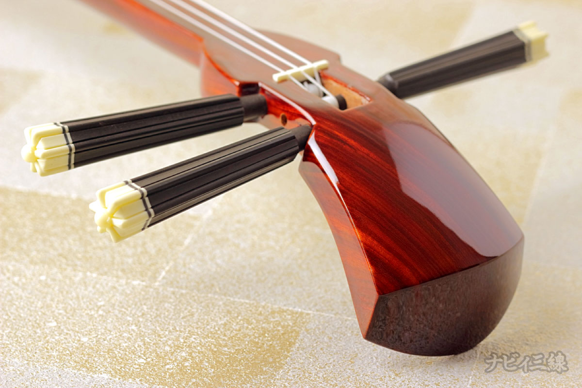 紫檀三線セット｜三線専門店ナビィ三線｜気品ある木目の紫檀三線