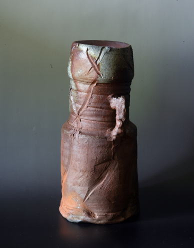 森青史 備前火色耳付花入 Bizen fire color vase by MORI Seishi 商品