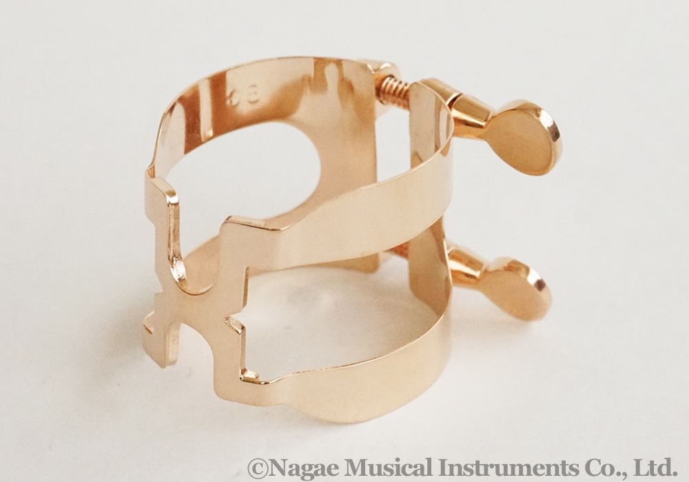 ハリソン バスクラリネットリガチャーグローバル復刻版 ピンクゴールド