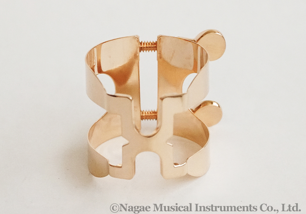 ハリソン バスクラリネットリガチャーグローバル復刻版 ピンクゴールド
