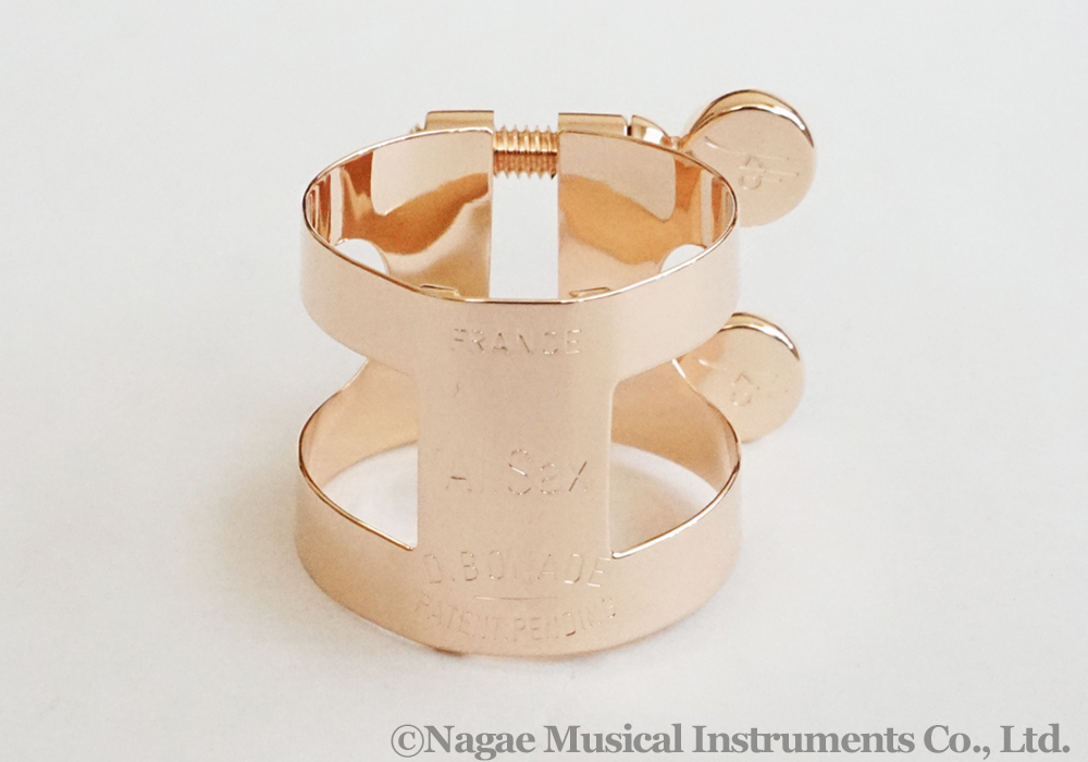 ボナード アルトサックスリガチャー 逆締め ピンクゴールド PGP