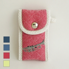 Atelier youmou トランペットマウスピースポーチ レッド