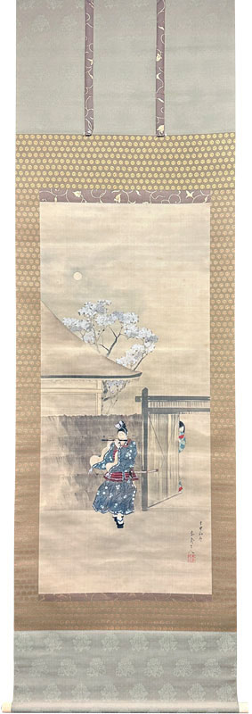菊池容斎 春宵/掛け軸(Hanging scrolls) 絵画の買取 販売 鑑定/長良川画廊