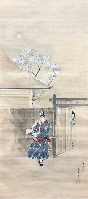菊池容斎 春宵/掛け軸(Hanging scrolls) 絵画の買取 販売 鑑定/長良川画廊