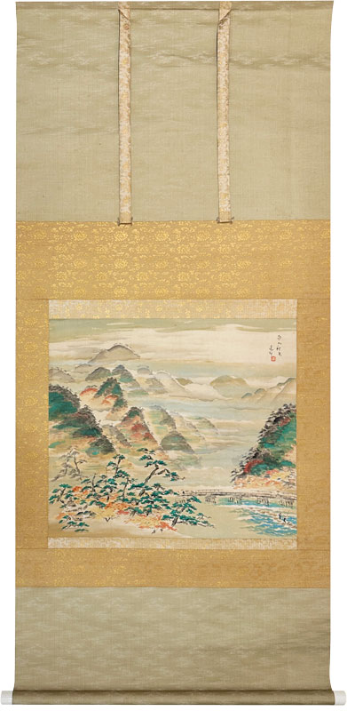 池田遙邨 嵐峡秋色/掛け軸(Hanging scrolls) 絵画の買取 販売 鑑定