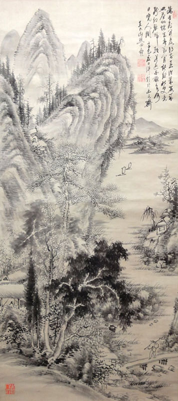 田能村直入 山水図/Web書画ミュージアム