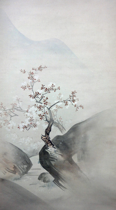 橋本雅邦 桜山水図/Web書画ミュージアム