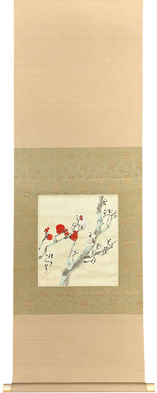 松林桂月 紅白梅花/掛け軸(Hanging scrolls) 絵画の買取 販売 鑑定