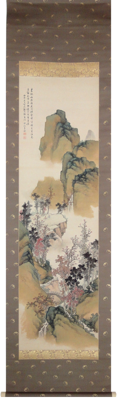 池田桂仙 春秋山水図(双福)/Web書画ミュージアム/長良川画廊
