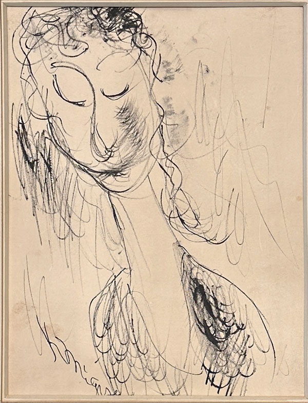 三岸好太郎 婦人像/掛け軸(Hanging scrolls) 絵画の買取 販売 鑑定