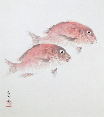 中村左洲 鯛/Web書画ミュージアム/長良川画廊