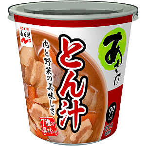 カップ入生みそタイプみそ汁あさげ とん汁｜商品情報｜味ひとすじ 永谷園