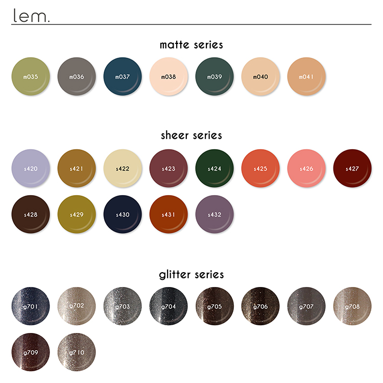 お取り寄せ lem. by SHE.カラージェル30色セット | Nail Labo Online