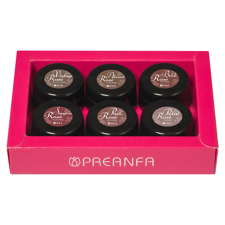 プリジェル カラーEX ロゼシリーズ 3g×6色セット | Nail Labo Online