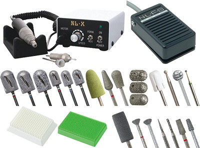 お取り寄せ NL・X(フットスイッチ付)&アタッチメント ネイル&角質ケア