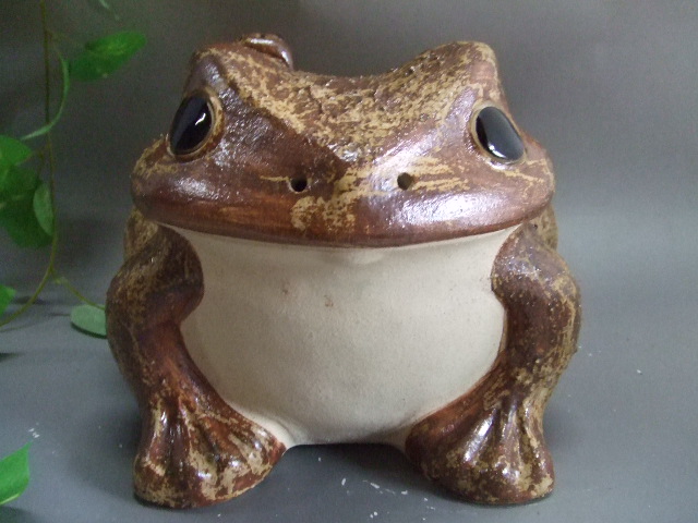 蛙(子2匹) 18号｜中村陶器 信楽焼の通販サイト （滋賀/陶器/焼き物