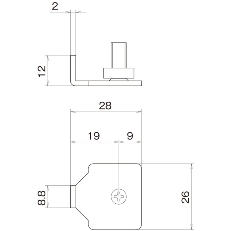 上部ローラー固定金具(NH-001対応) » 中尾製作所オンラインショップ