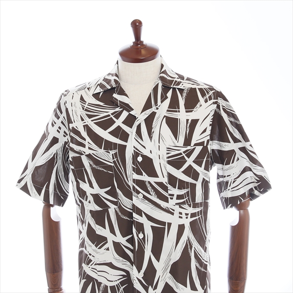 BAGUTTA バグッタ [春夏] オープンカラーシャツ コットン ボタニカル