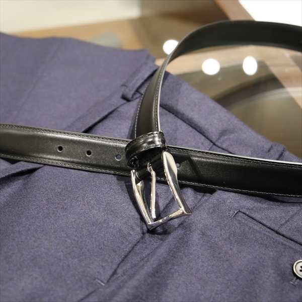 Anderson's アンダーソンズ カーフレザー ベルト ブラック A/0014 PL01