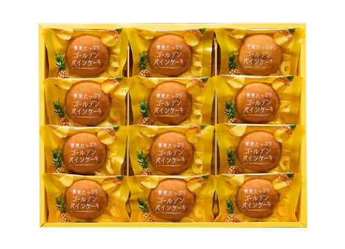 果実たっぷり ゴールデンパインケーキ ｜ 商品紹介 ｜ 株式会社中島大祥堂