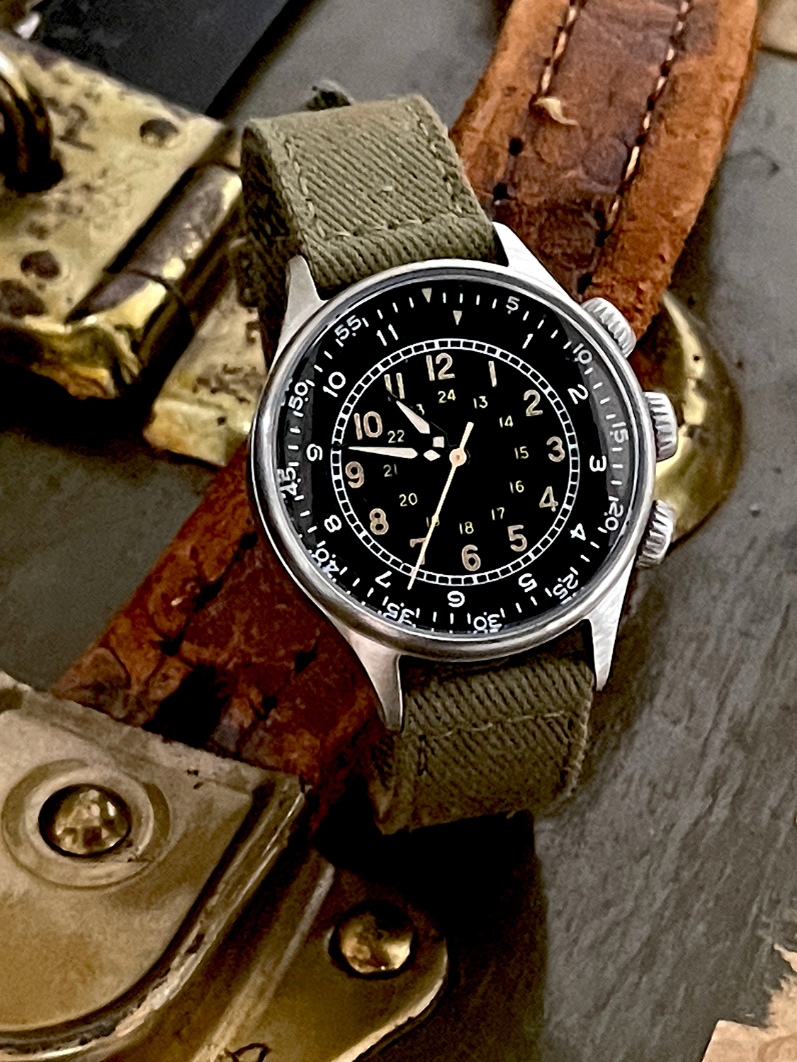 TYPE A-15 ELASPED TIME ミリタリーウォッチ ミリタリーショップ 革