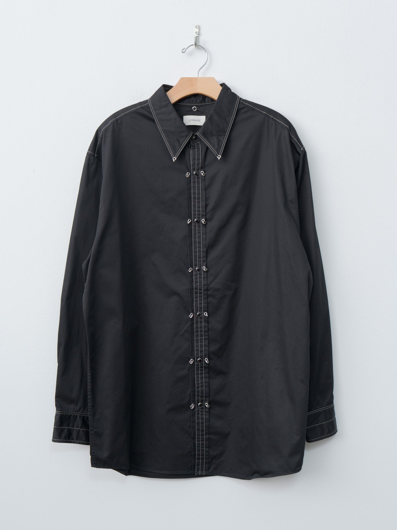 Namu Shop - Lemaire Embellished Metal Shirt - Black