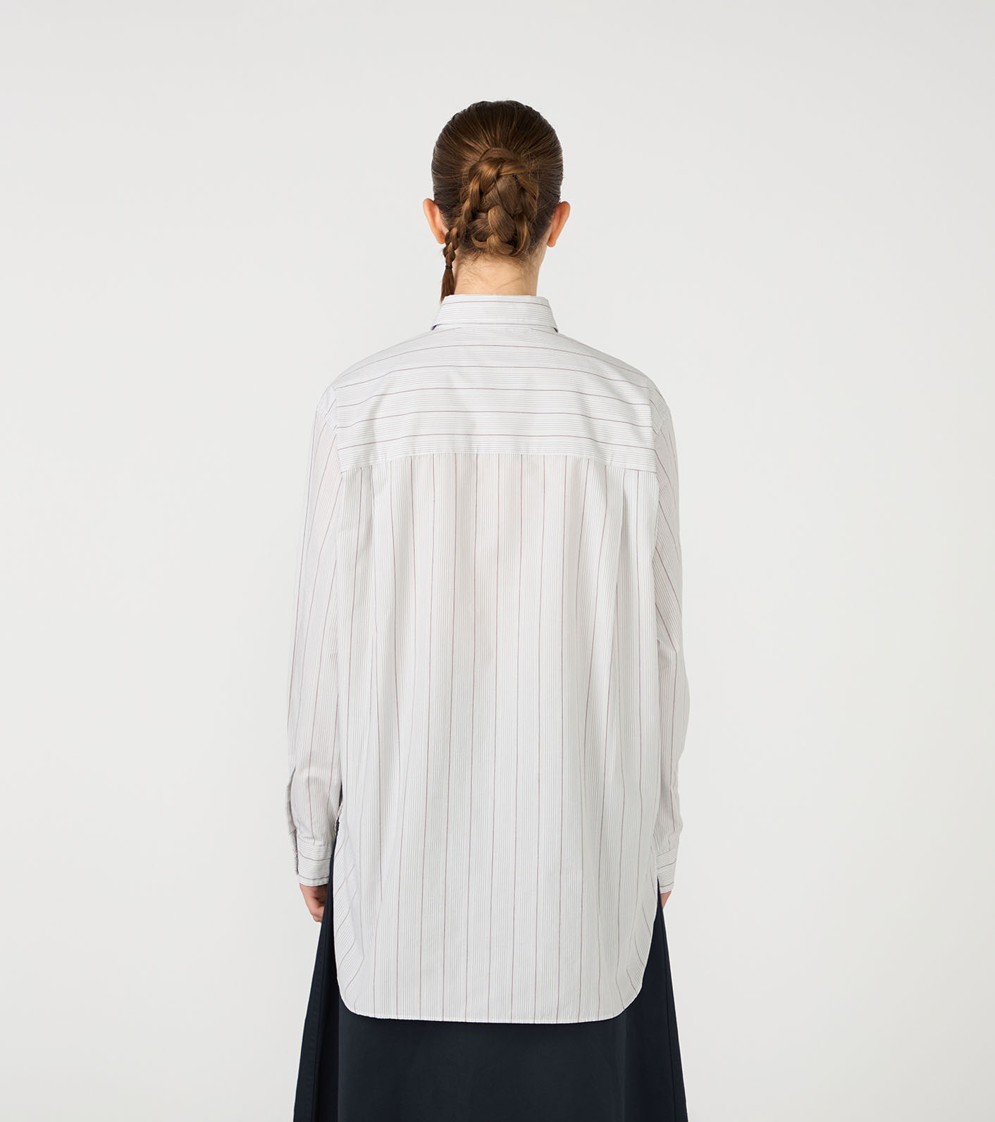 nanamica / Regular Collar Stripe Wind Shirt