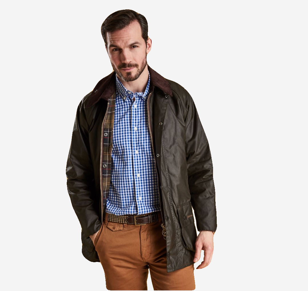 Barbour Classic Beaufort Wax Jacket - Olive - Murray's Toggery Shop
