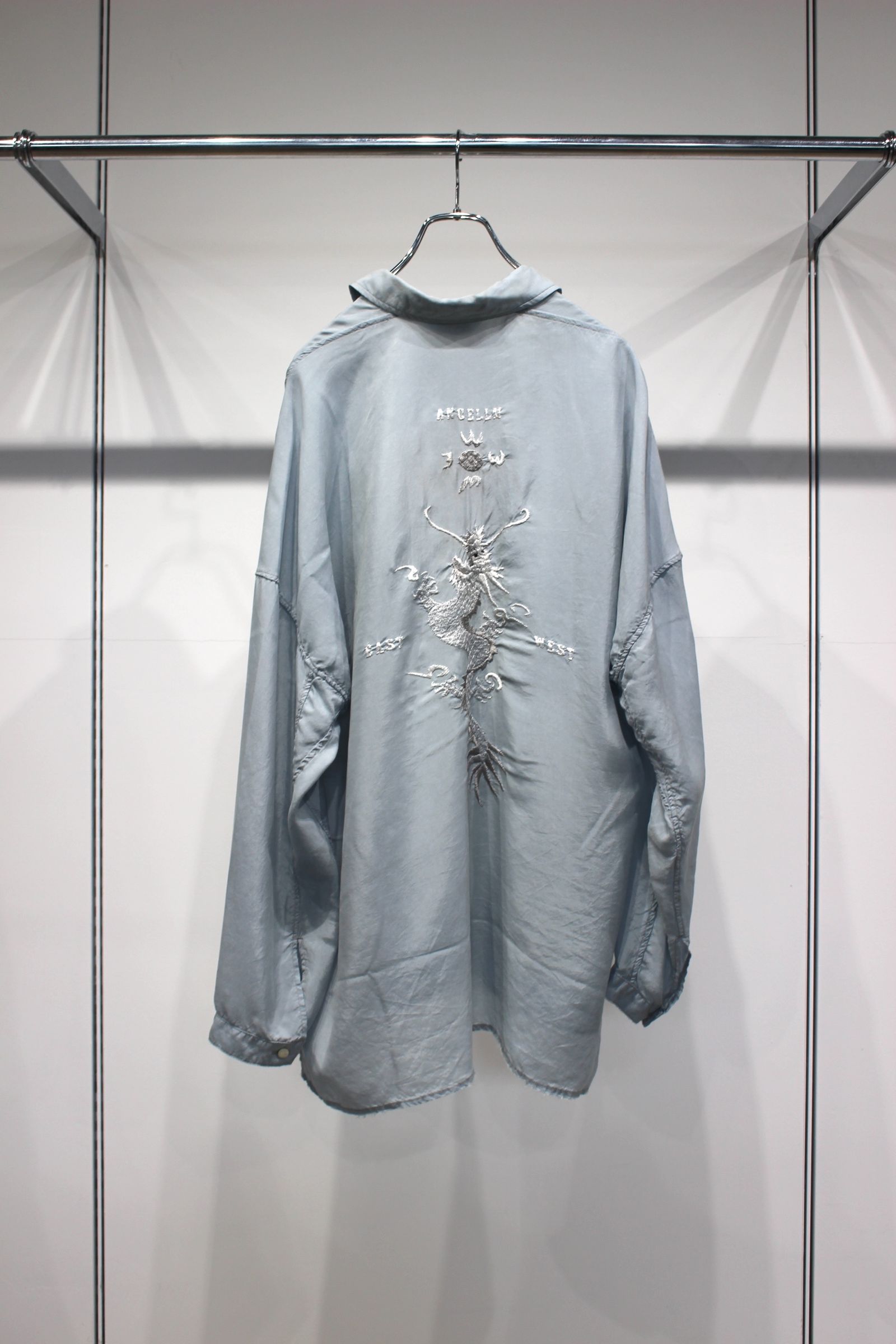 ANCELLM - AGING EMBROIDERY SHIRT | SAX | シャツ | NapsNote