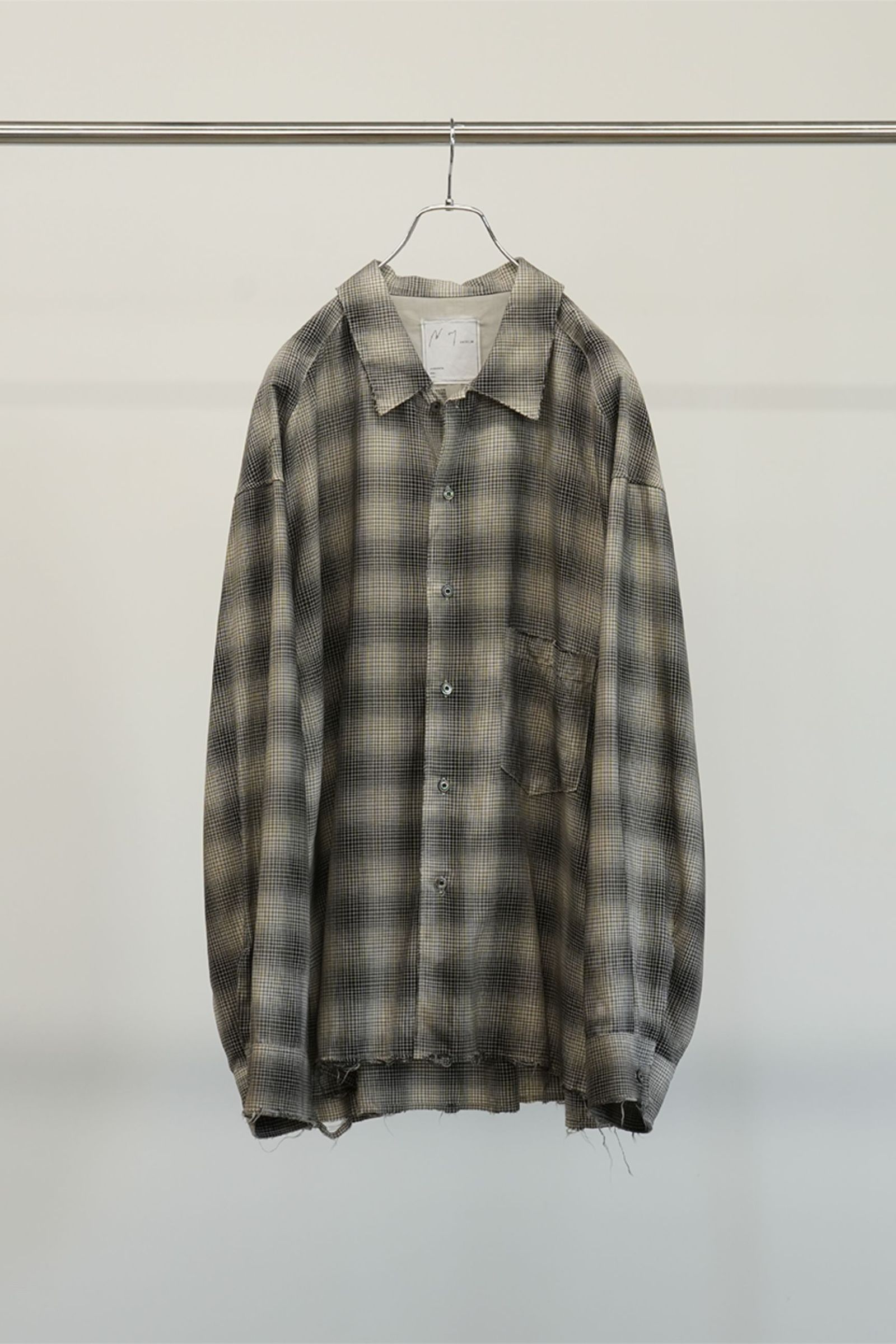 ANCELLM - OMBRECHECK SHIRT | BROWN | チェックシャツ | NapsNote