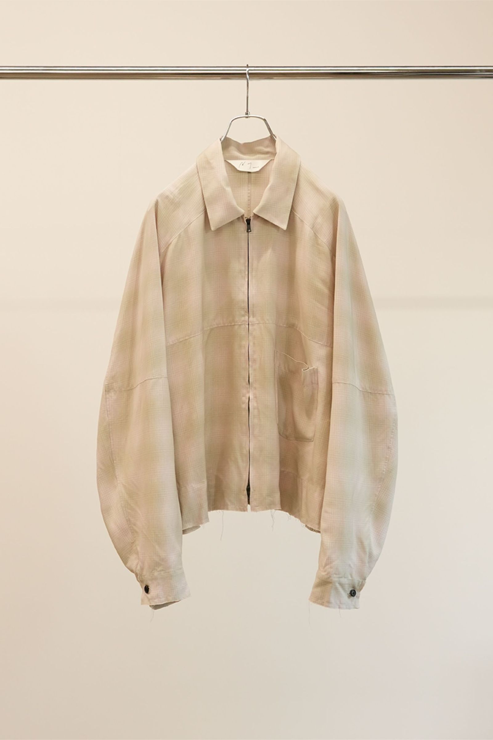 ANCELLM 25SS OMBRECHECK SHIRTサイズ2